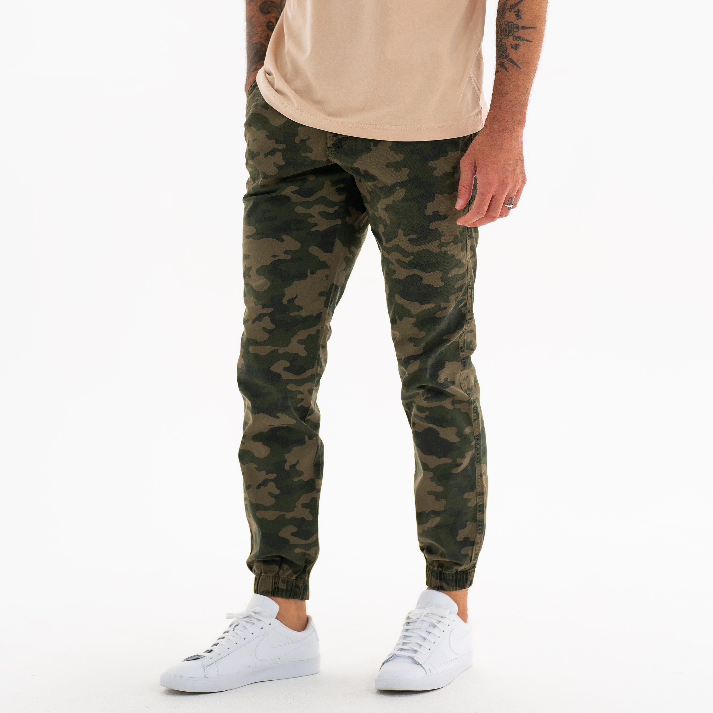 Mens camo sweatpants with elastic ankles hotsell
