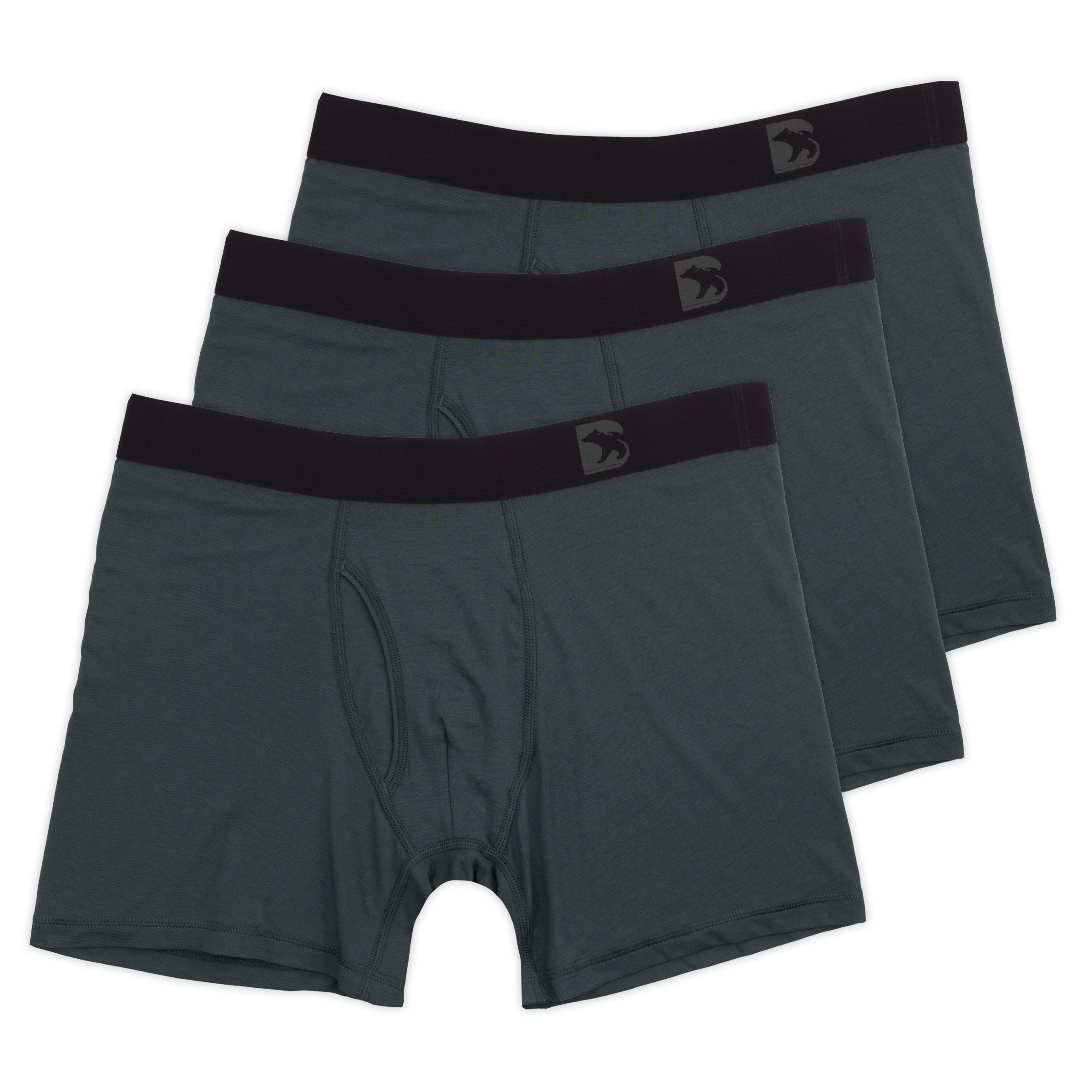 Jockey Men's Underwear Supersoft Modal Boxer Brief - 2 Pack, Black