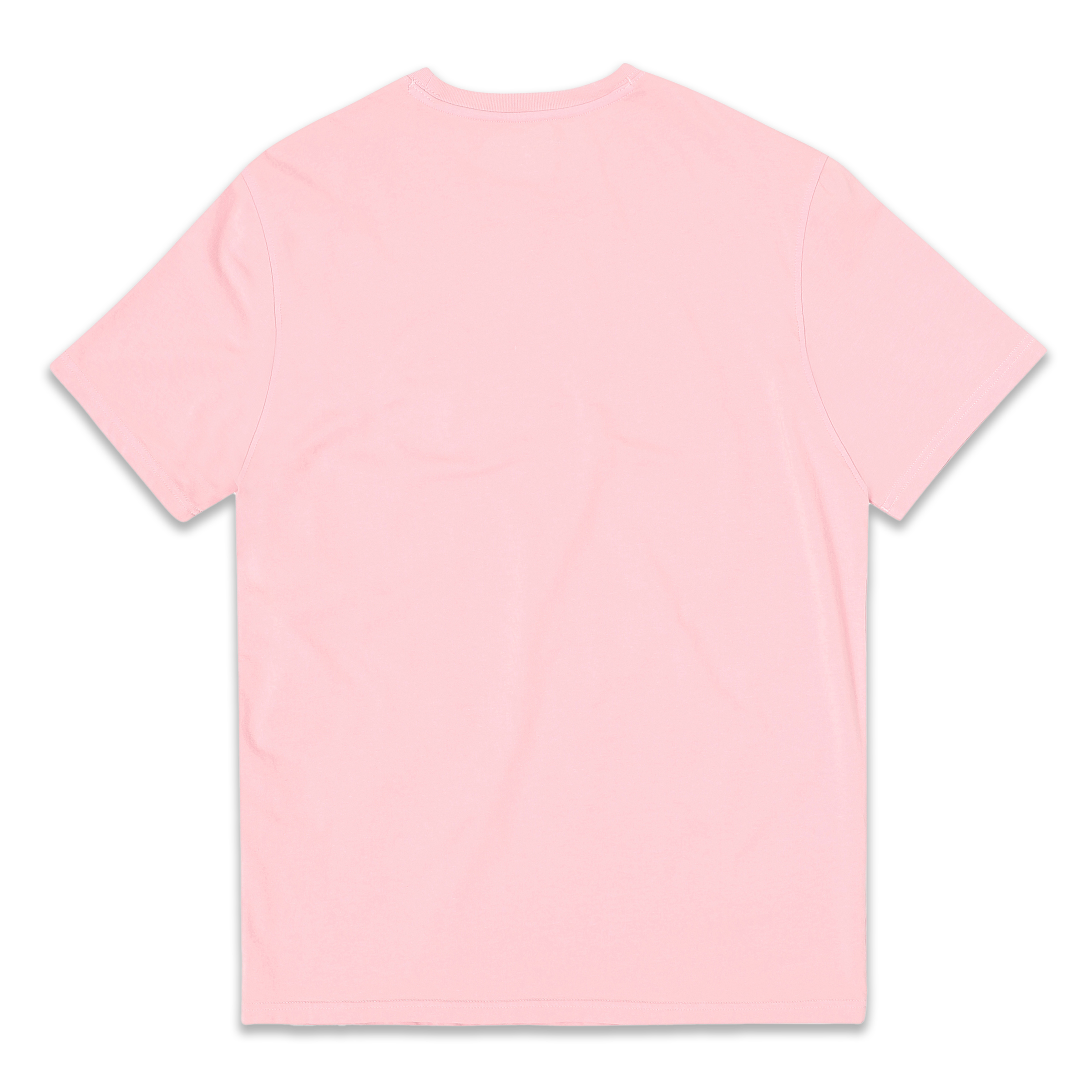 Natural Dye Logo Tee Pink back with crewneck and short sleeves