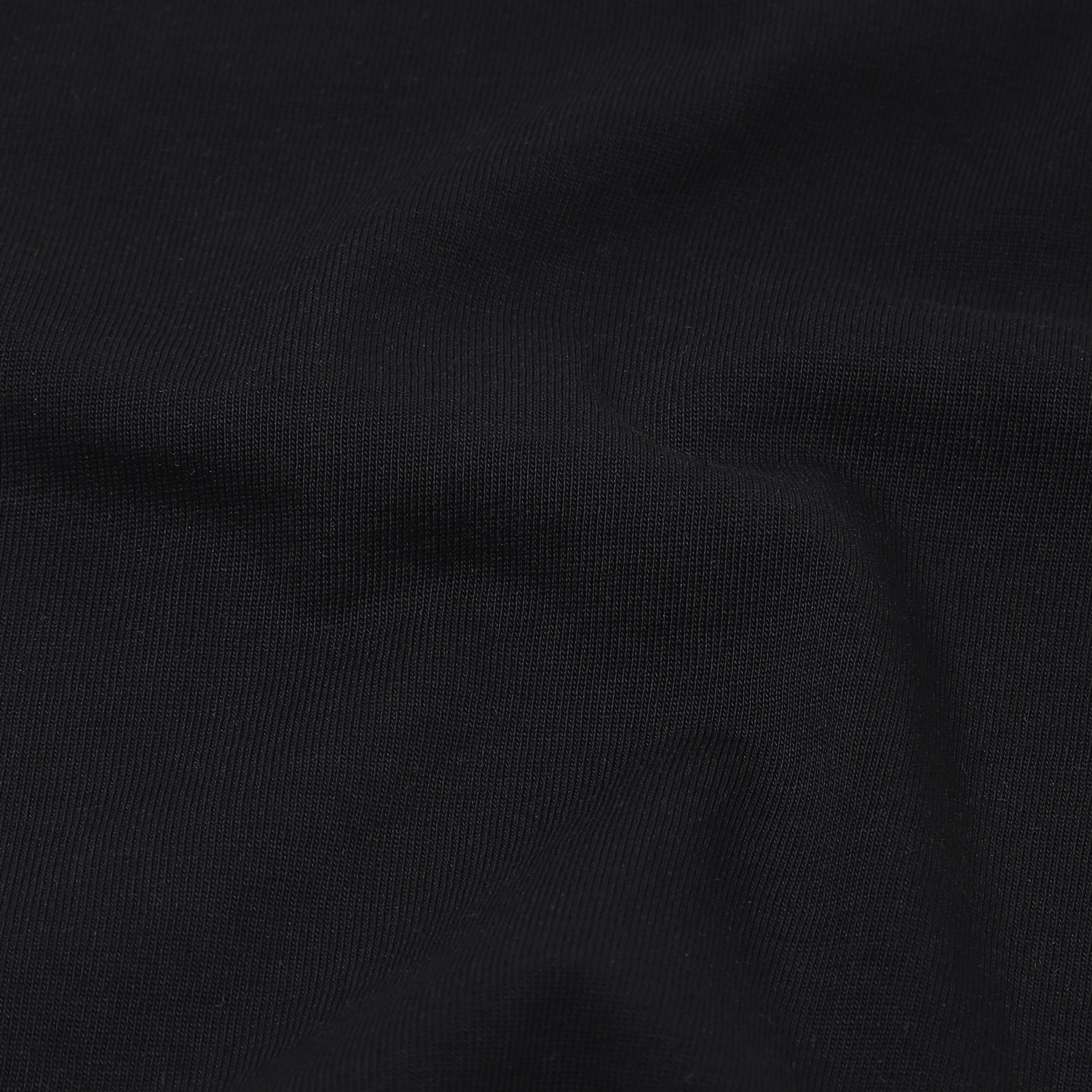 Supima Heavyweight Tee Black close up of fabric