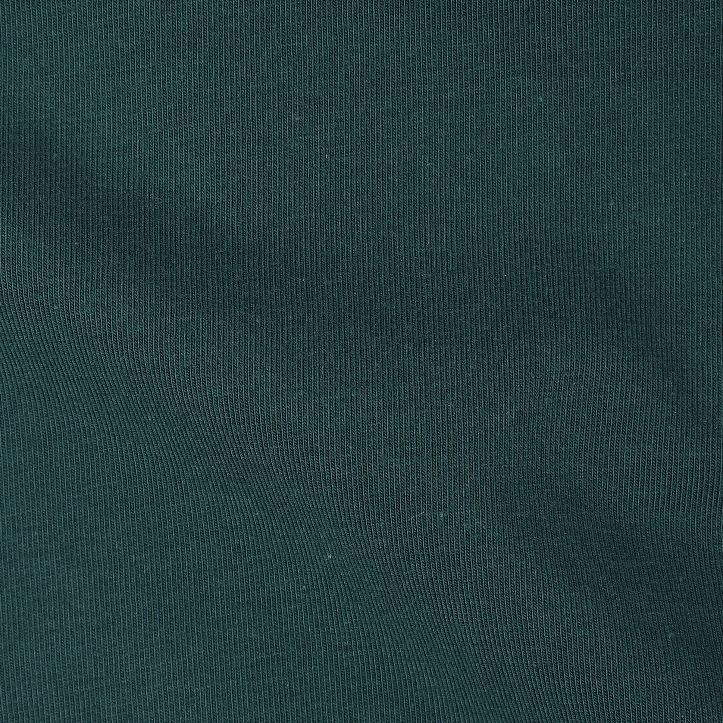 Supima Curved Tee Field Green close up of fabric